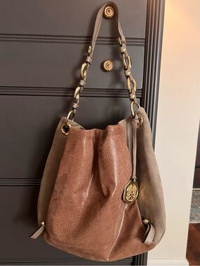 Vince Camuto Cristina Leather/Suede Hobo Bag